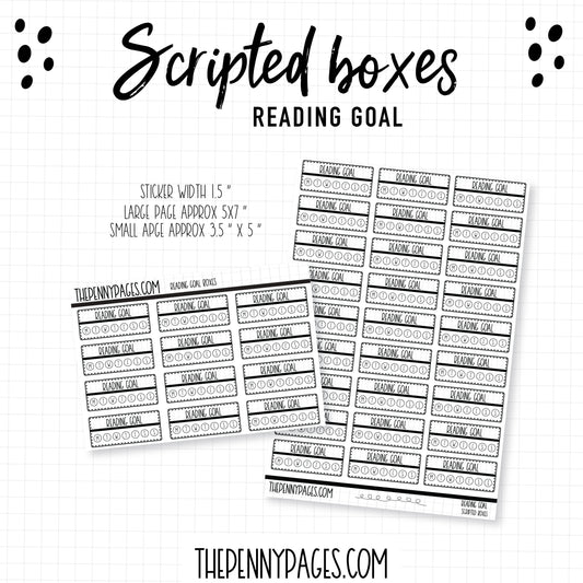 Reading Goal - Scripted Boxes