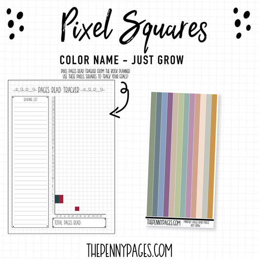 Pixel squares -Just Grow