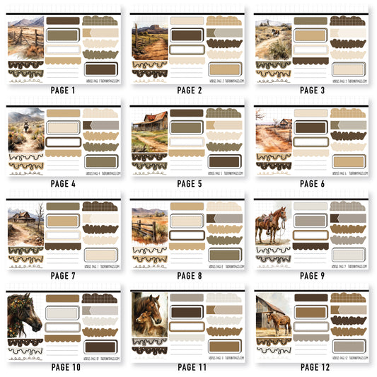 Sticker Book - Volume 12 - Horses