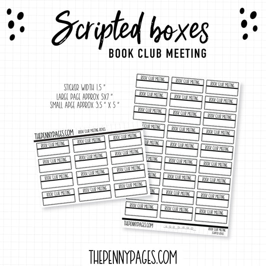 Book Club Meeting - Scripted Boxes