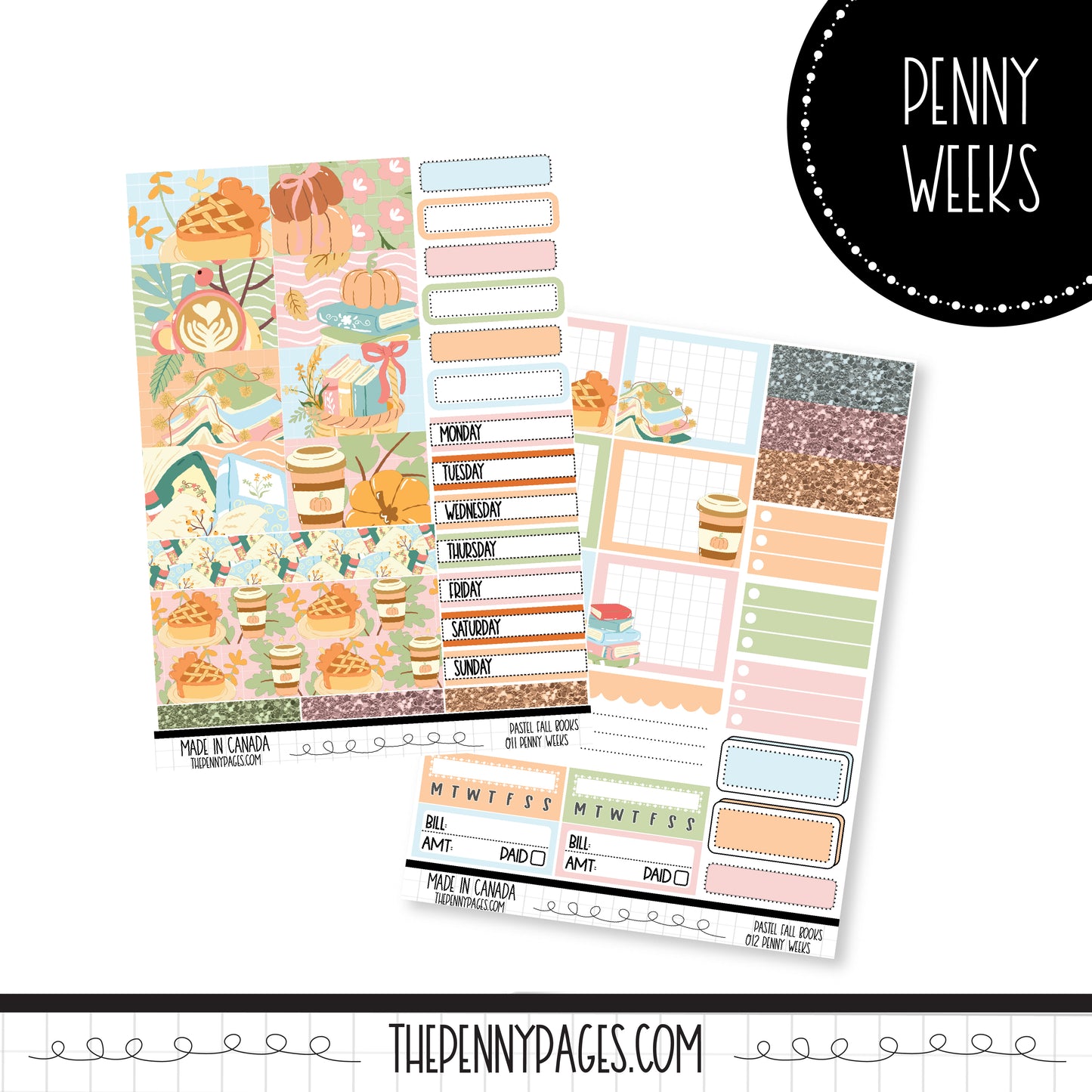 Pastel Fall Books - Pentrix Weekly