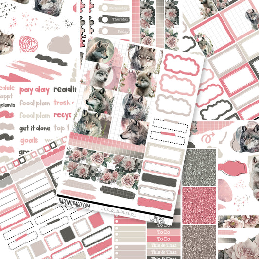 Pink Wolf - Weeks vertical weekly kit