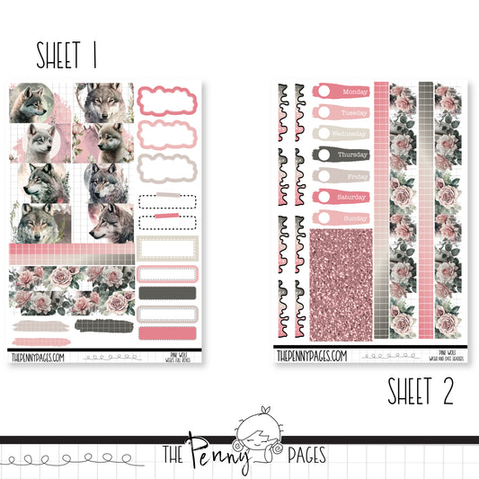 Pink Wolf - Weeks vertical weekly kit