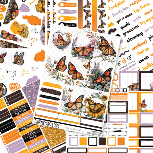 Monarch Butterflies - A5 weekly ( 1.3")