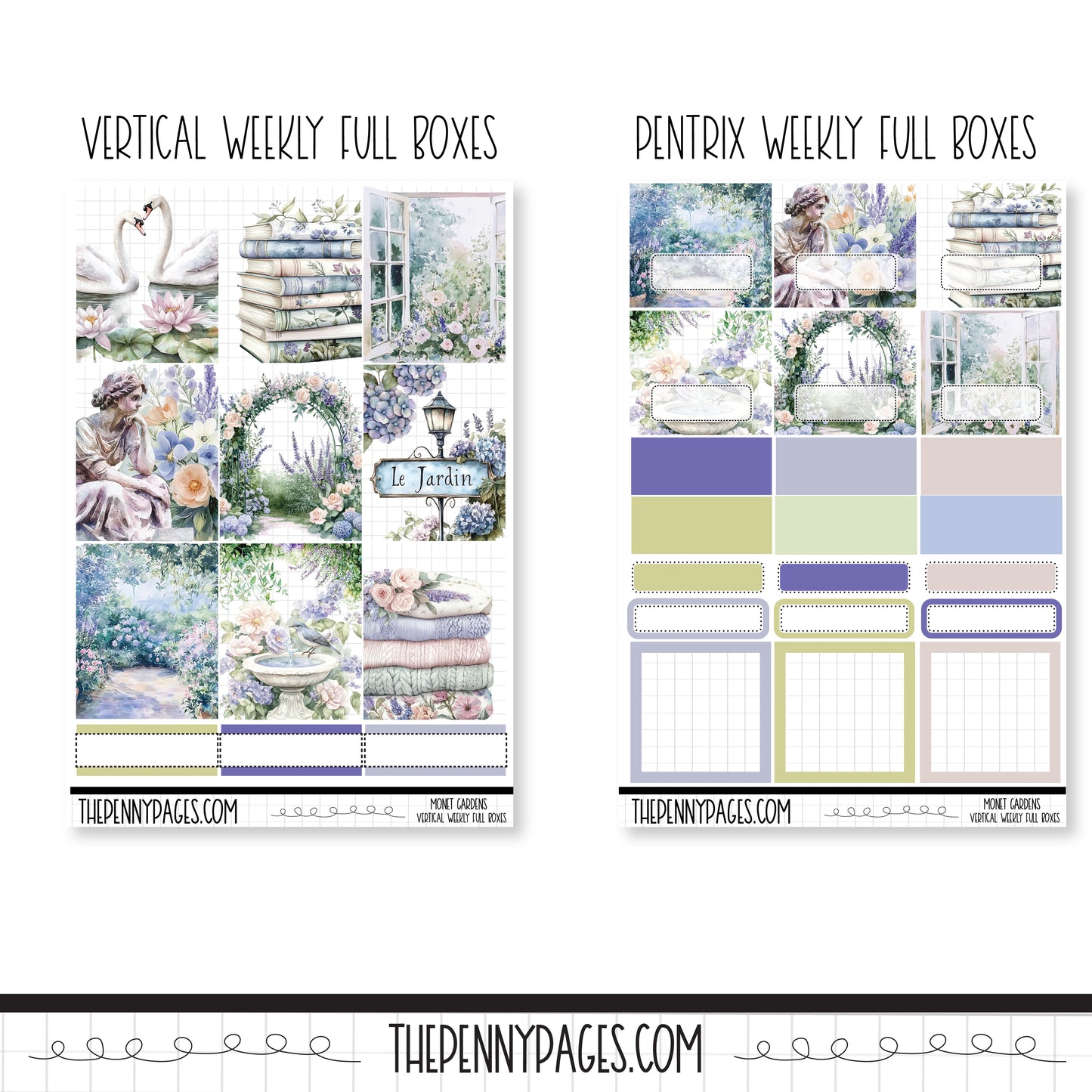 Monets Garden - Large Sheets