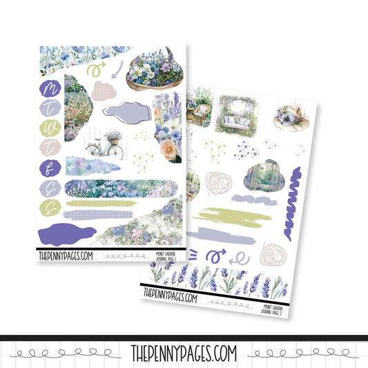 Monets Garden - Journaling pages