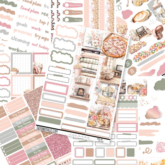 Movie Time  - B6 vertical weekly kit