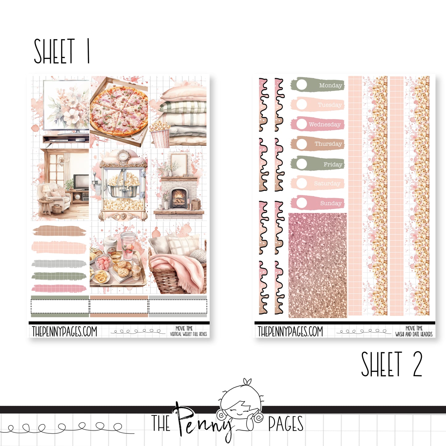 Movie Time - A5 weekly ( 1.3")