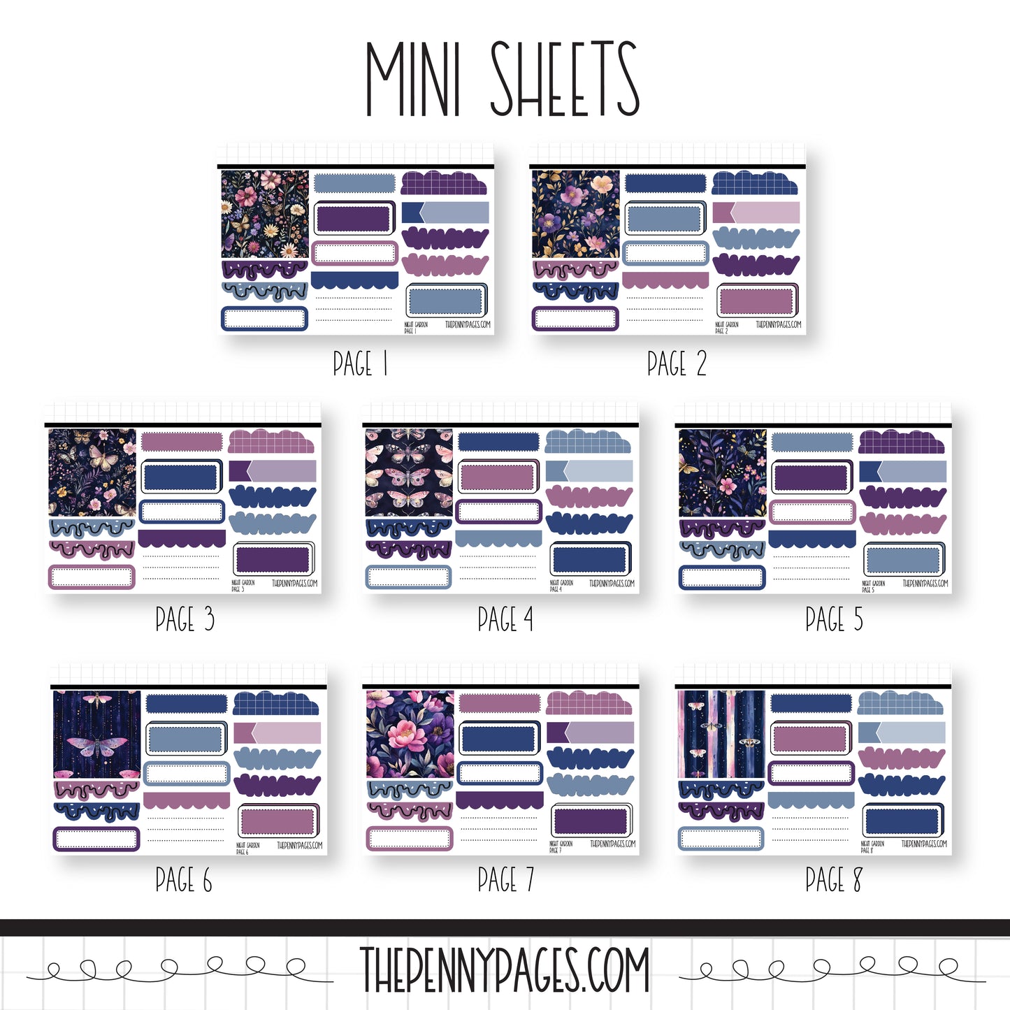 Night Garden - Mini Sheets