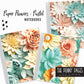 Paper Flowers - Pastel - Notebooks