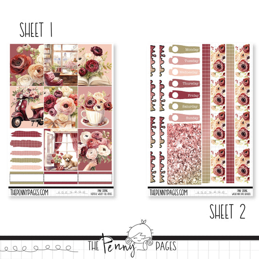 Pink Spring - A5 weekly ( 1.3")