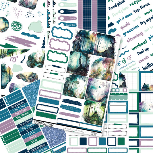 Secret Garden  - B6 vertical weekly kit