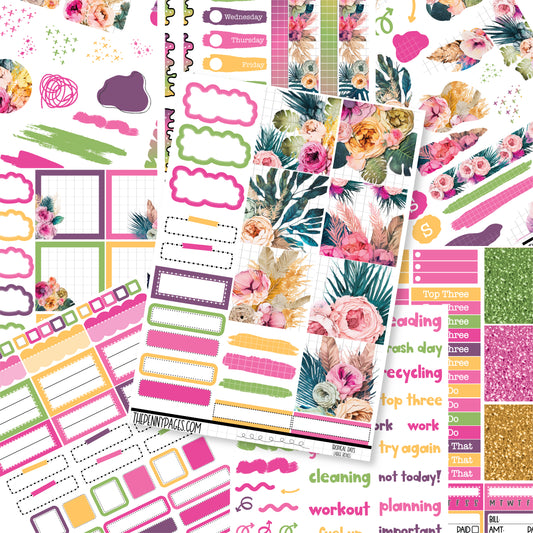 Tropical days  - B6 vertical weekly kit