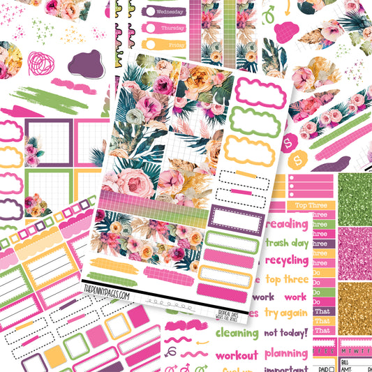 Tropical Days - Weeks vertical weekly kit