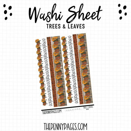 Large Washi - Leaves & Trees