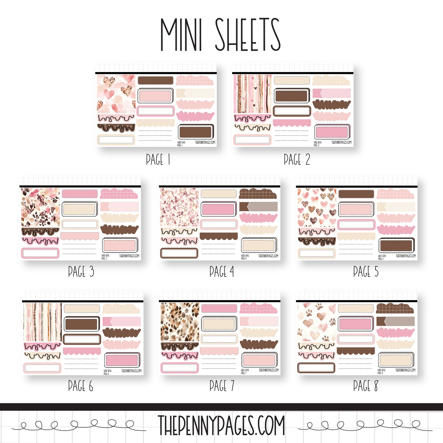 Wild Love - Mini Sheets