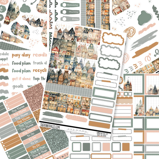 Winter in the City - Weeks vertical weekly kit