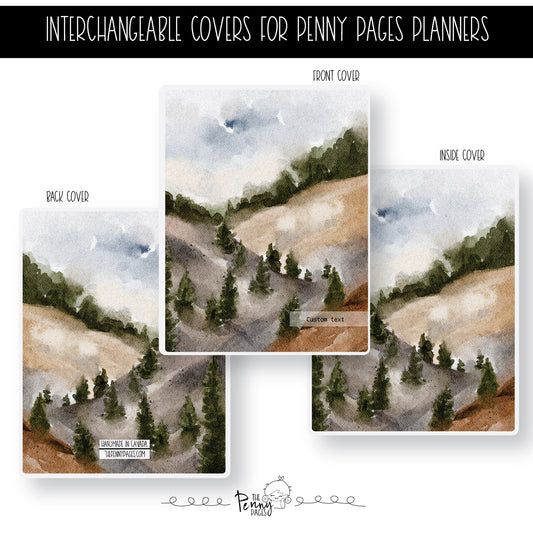 Watercolor Hilly Scene - A LA CARTE cover