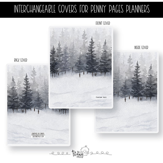 Watercolor Snowy Trees - A LA CARTE cover