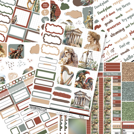 Ancient Times  - B6 vertical weekly kit