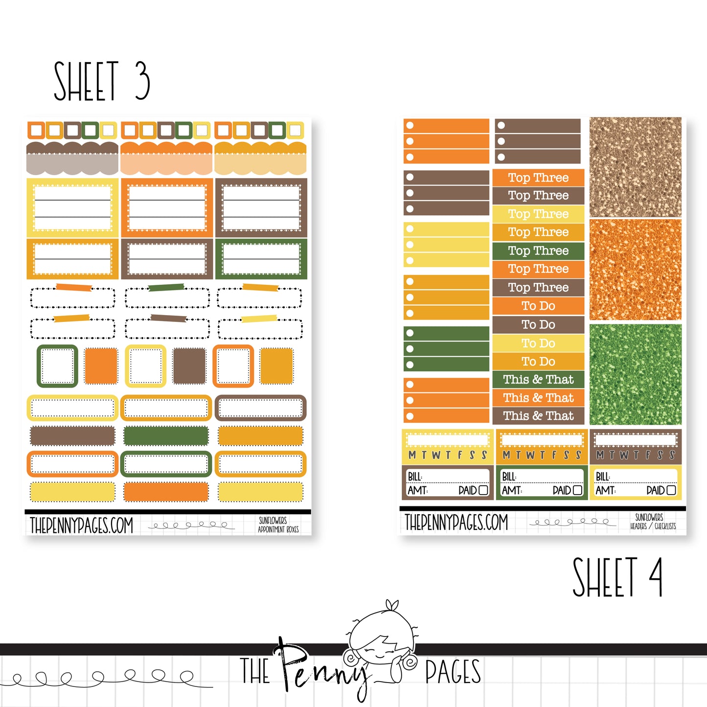 Sunflowers - Pentrix weekly kit