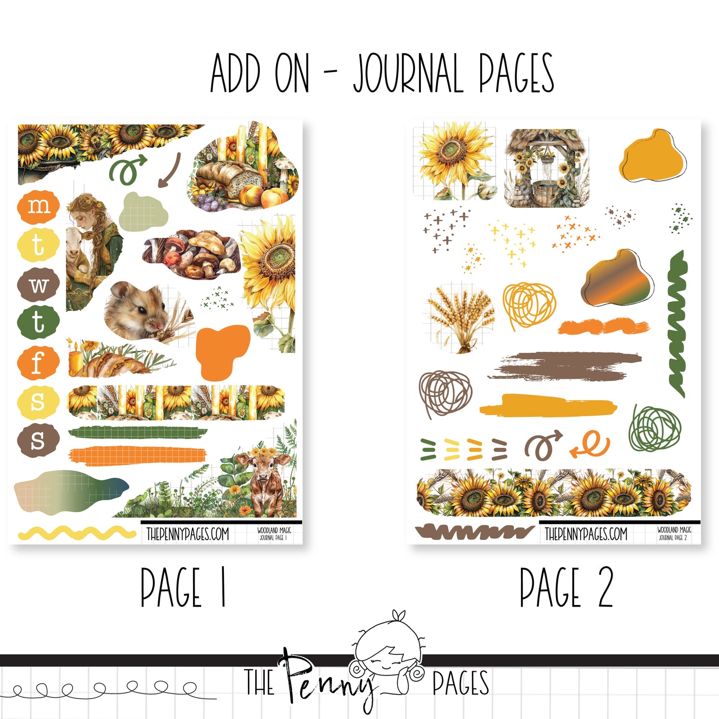 Sunflowers - Weeks vertical weekly kit