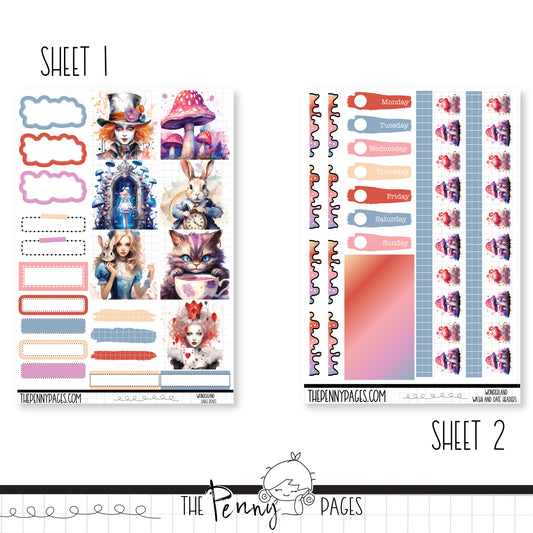 Wonderland  - B6 vertical weekly kit