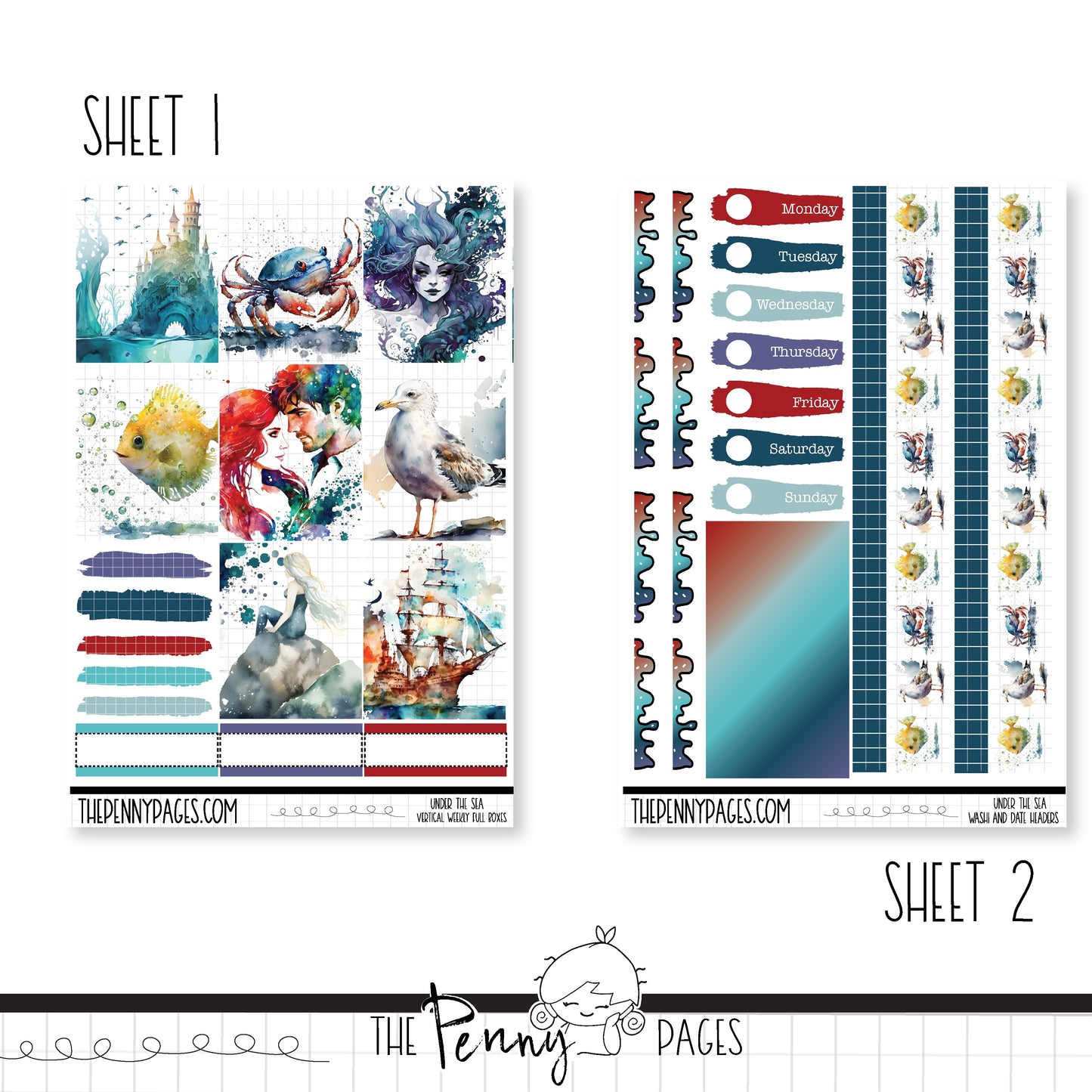 Under the sea - A5 weekly ( 1.3")