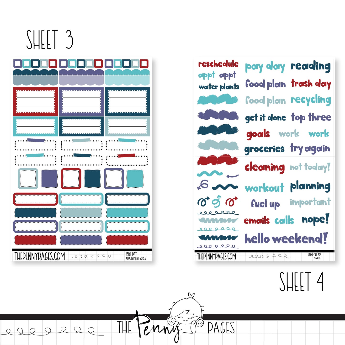 Under the sea - A5 weekly ( 1.3")