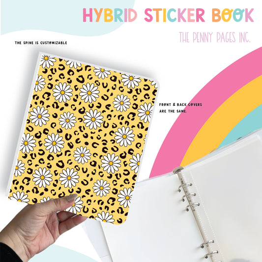Leopard Daisy - Hybrid Sticker Book
