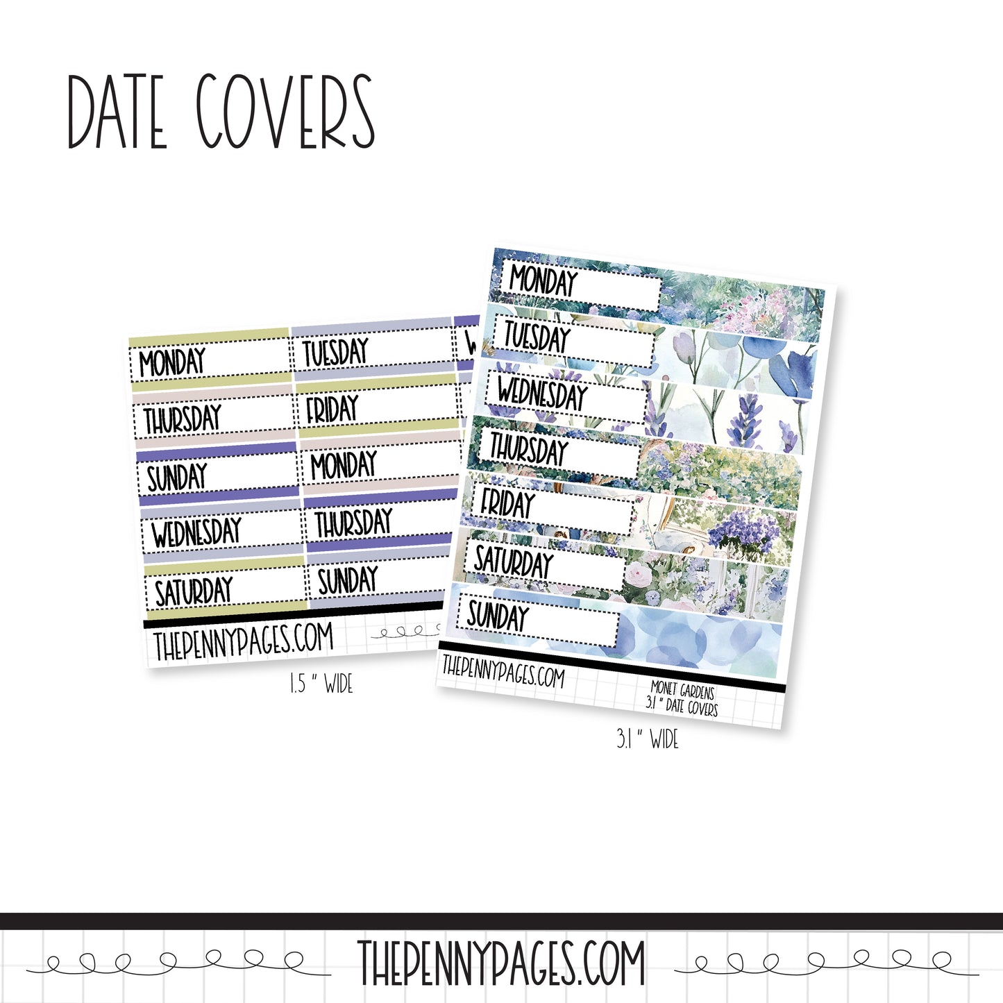 Monets Garden - Date Covers