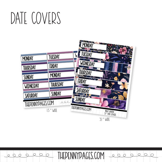 Night Garden - Date Covers