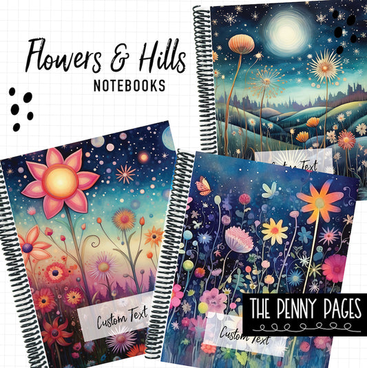 Flowers & Hills - Notebooks
