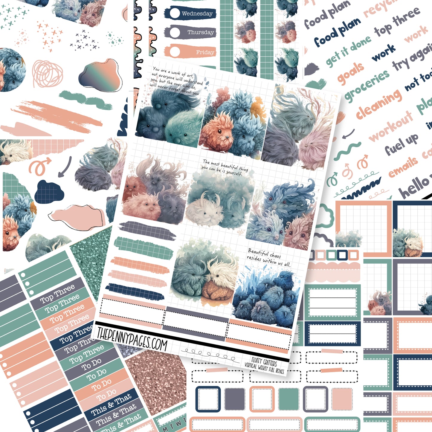 Fluffy Critters - Standard Vertical