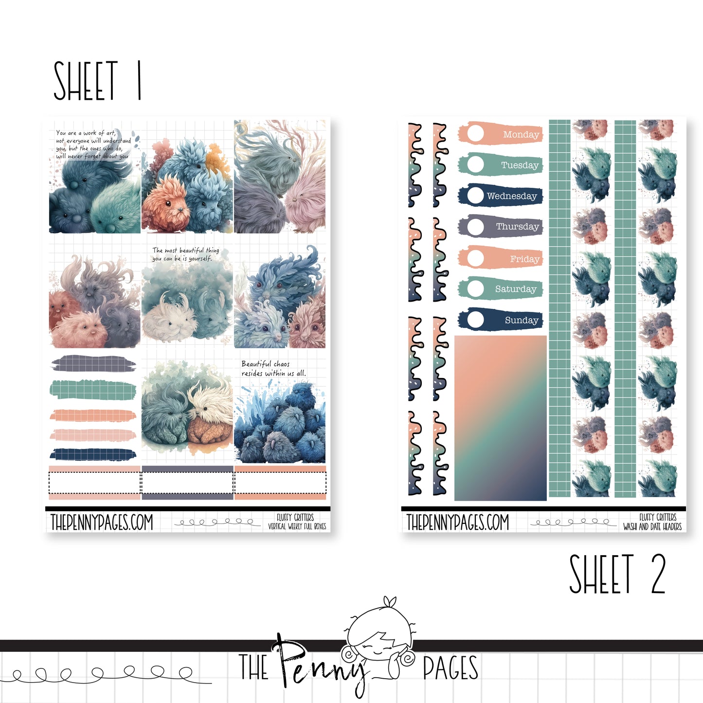 Fluffy Critters - Standard Vertical