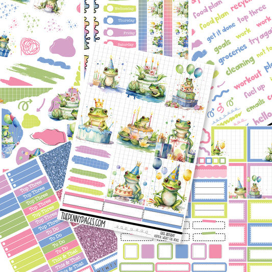 Frog Birthday - Standard Vertical