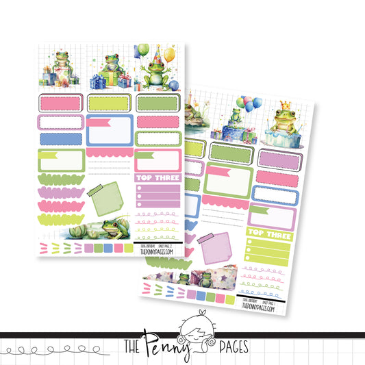 Frog Birthday  - Daily Pages