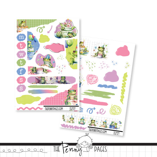 Frog Birthday- Journaling Kit