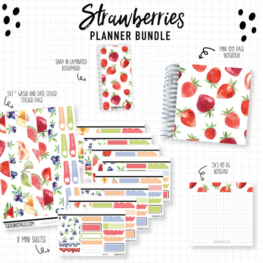 Strawberries - Planner Bundle