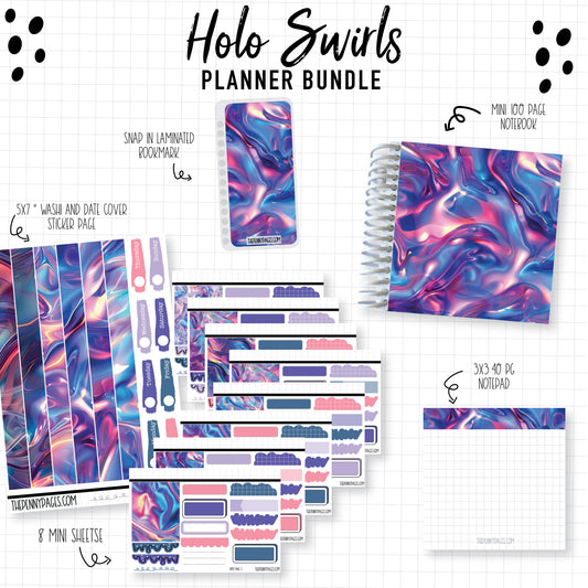 Holo Swirls - Planner Bundle