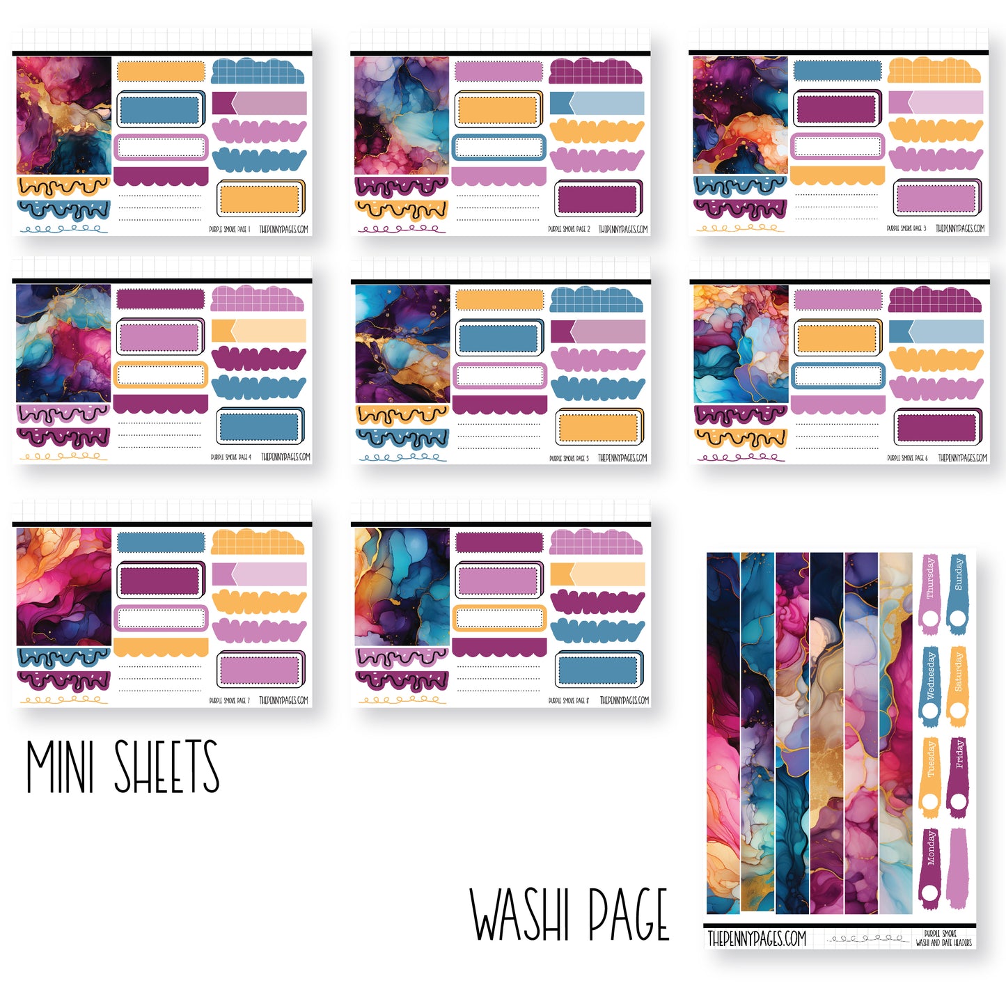 Purple Smoke - Mini Sheets