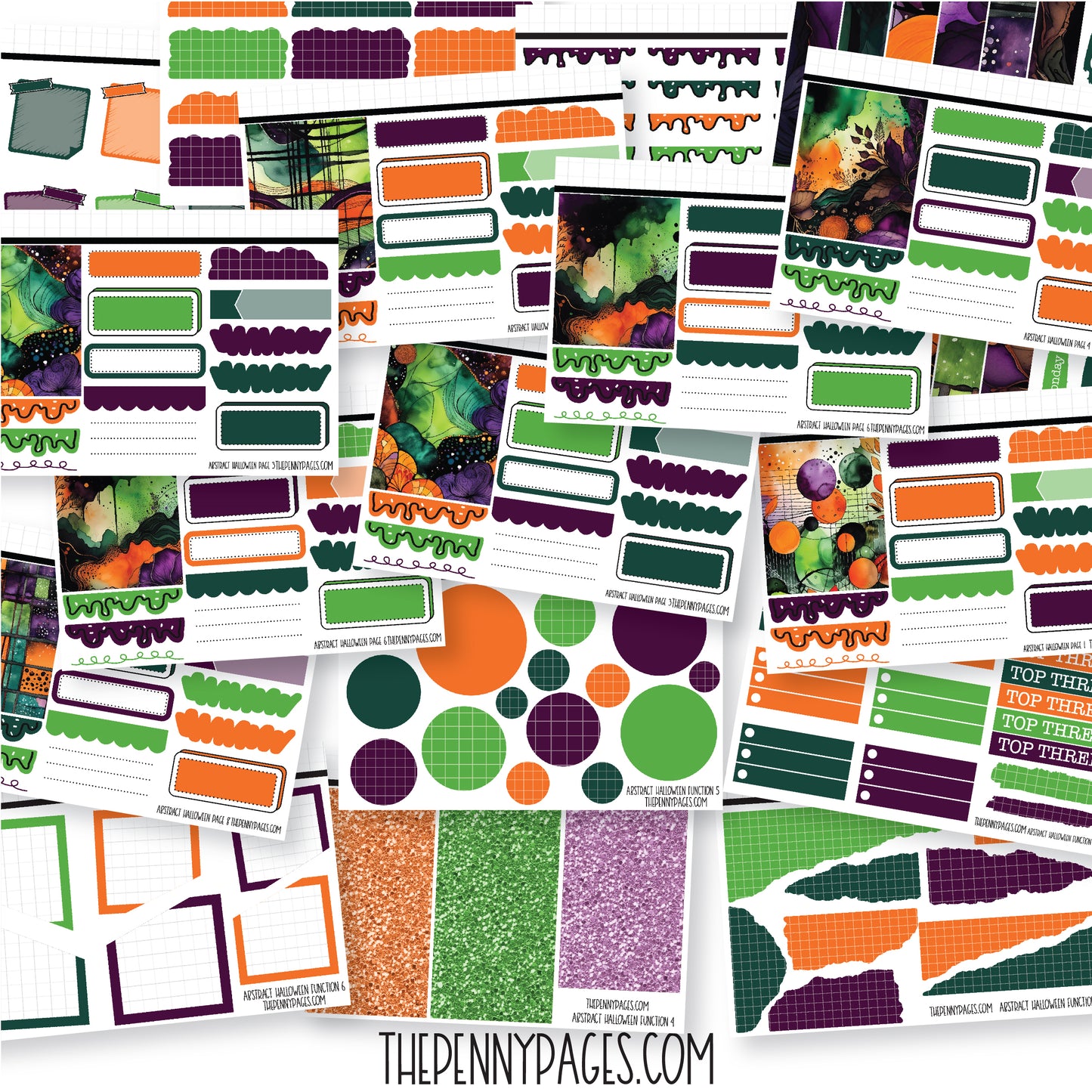 Abstract Halloween - Mini Sheets