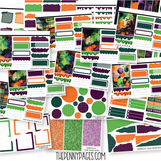 Abstract Halloween - Mini Sheets