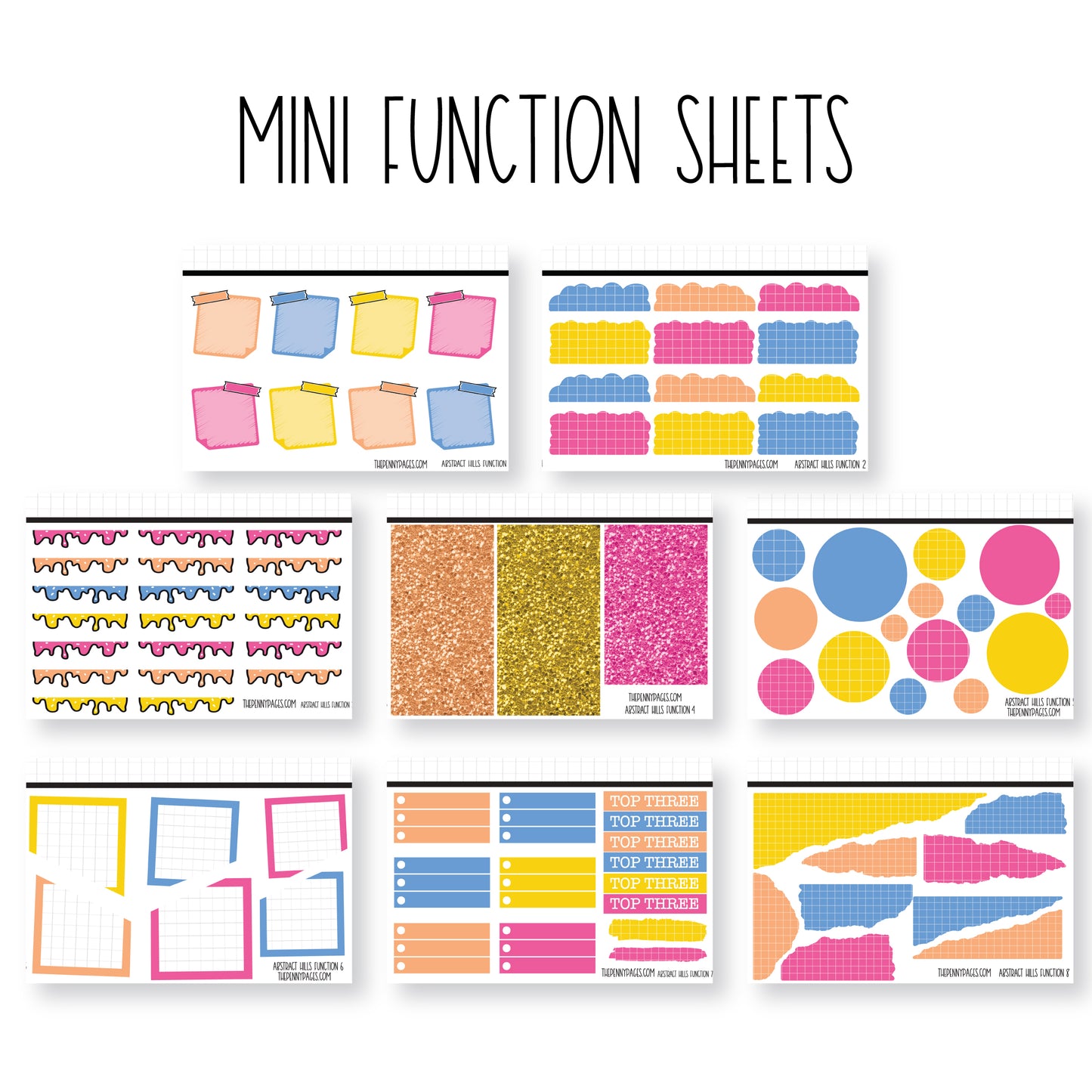 Abstract Hills - Mini Sheets