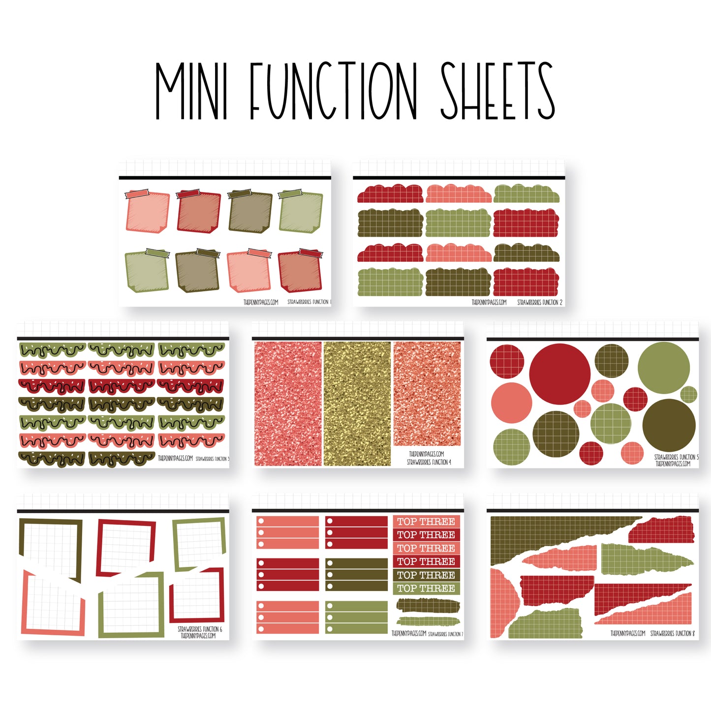 Strawberries - Mini Sheets