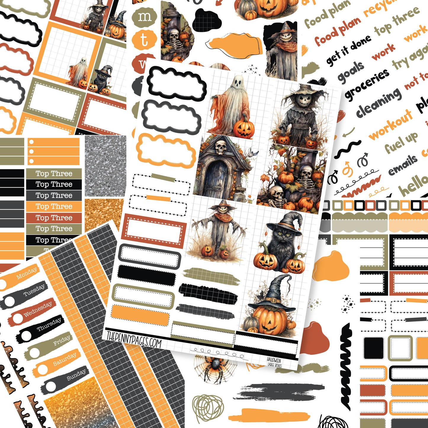 Halloween  - B6 vertical weekly kit