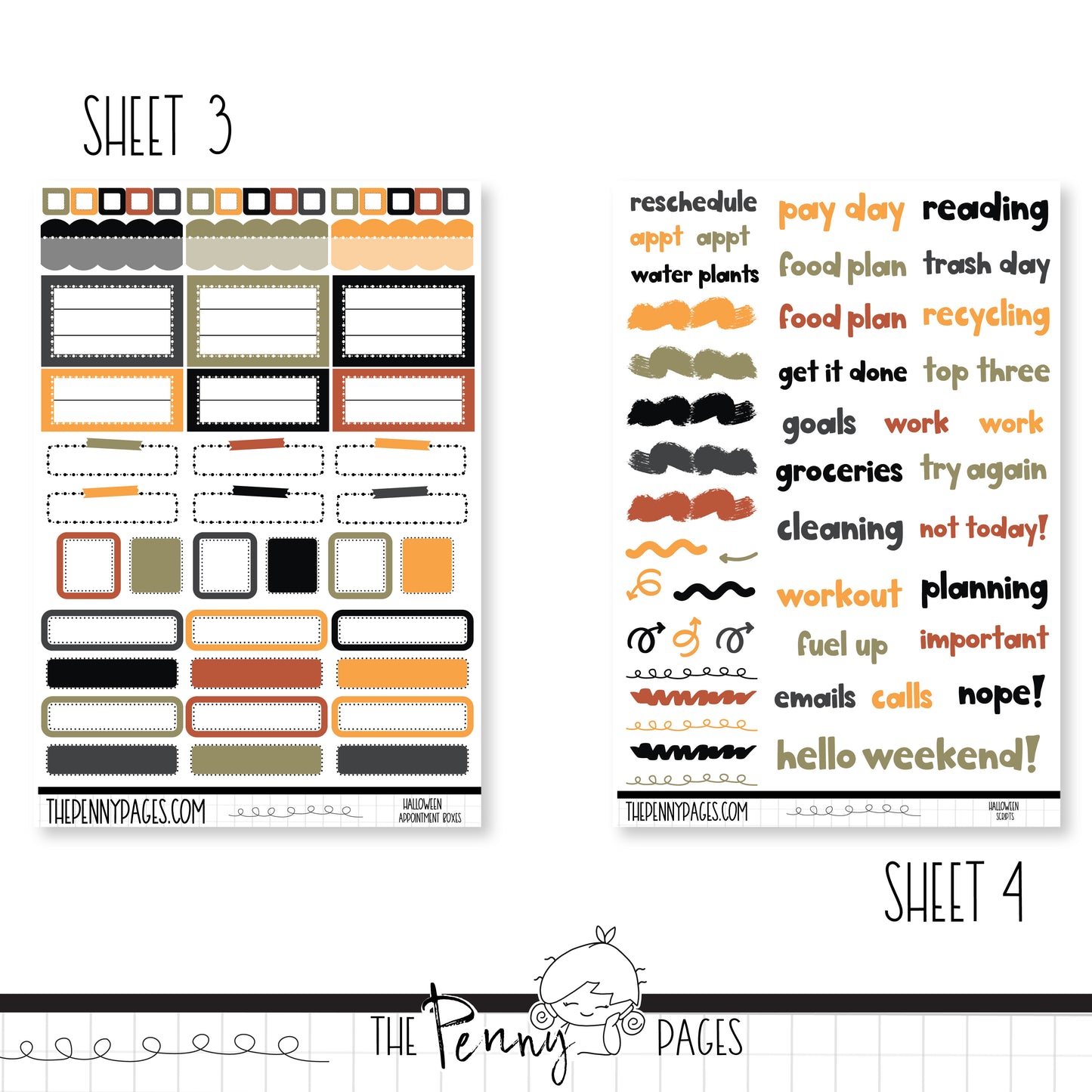 Halloween - Weeks vertical weekly kit