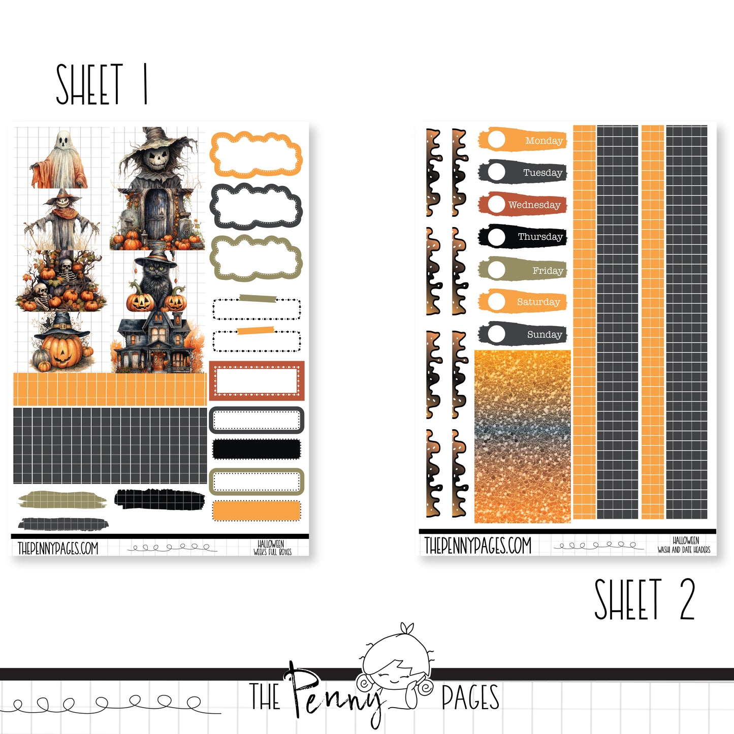 Halloween - Weeks vertical weekly kit