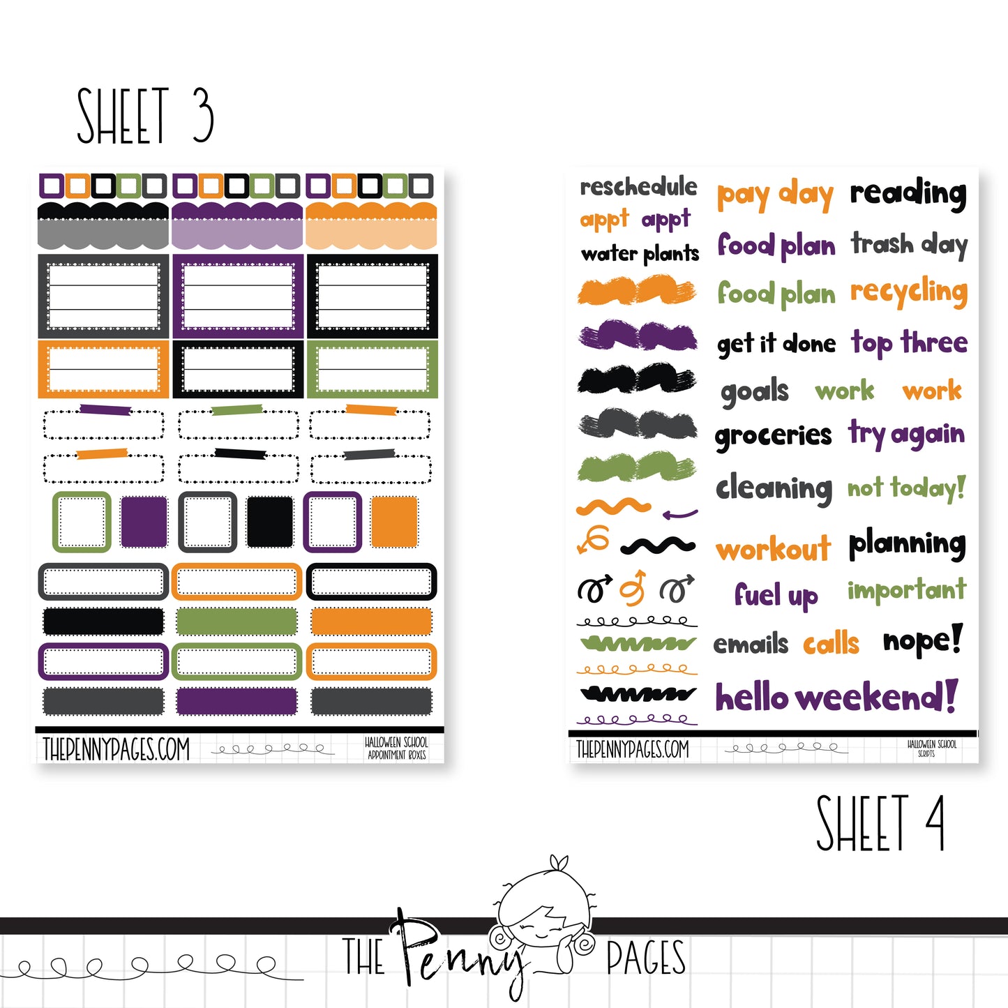 halloween school - Pentrix weekly kit