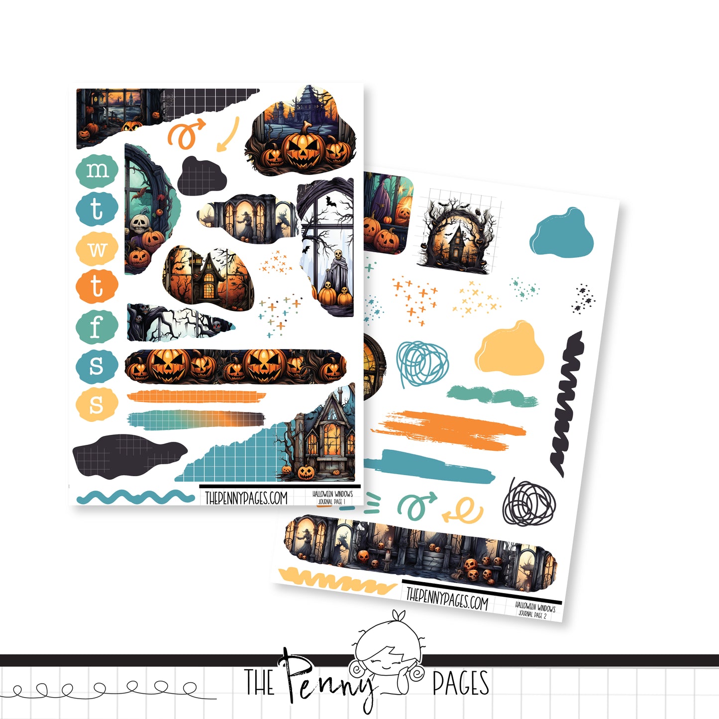 Halloween Windows - Journaling Kit